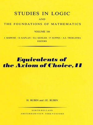 cover image of Equivalents of the Axiom of Choice, II